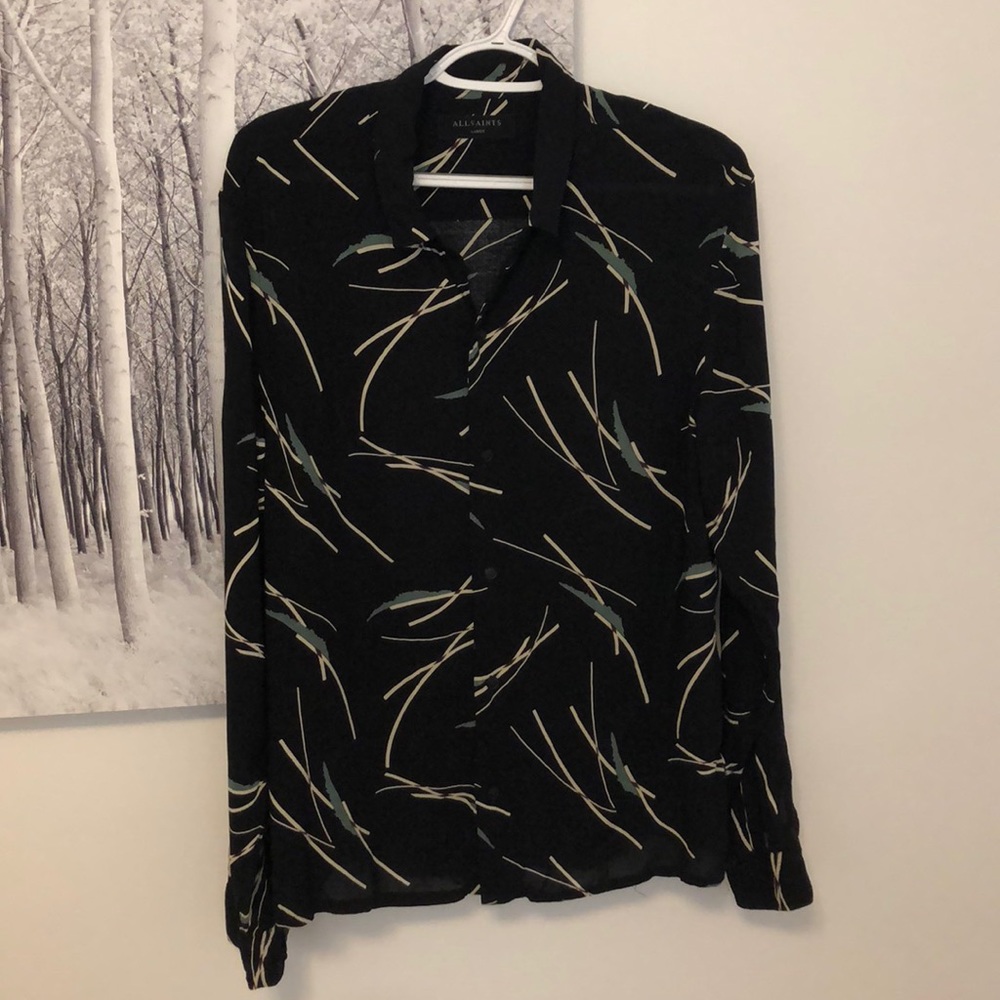All Saints long sleeve button down